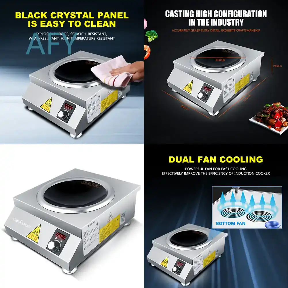 Commercial Kitchen Induction - High Power 6000W Induction Cooker for