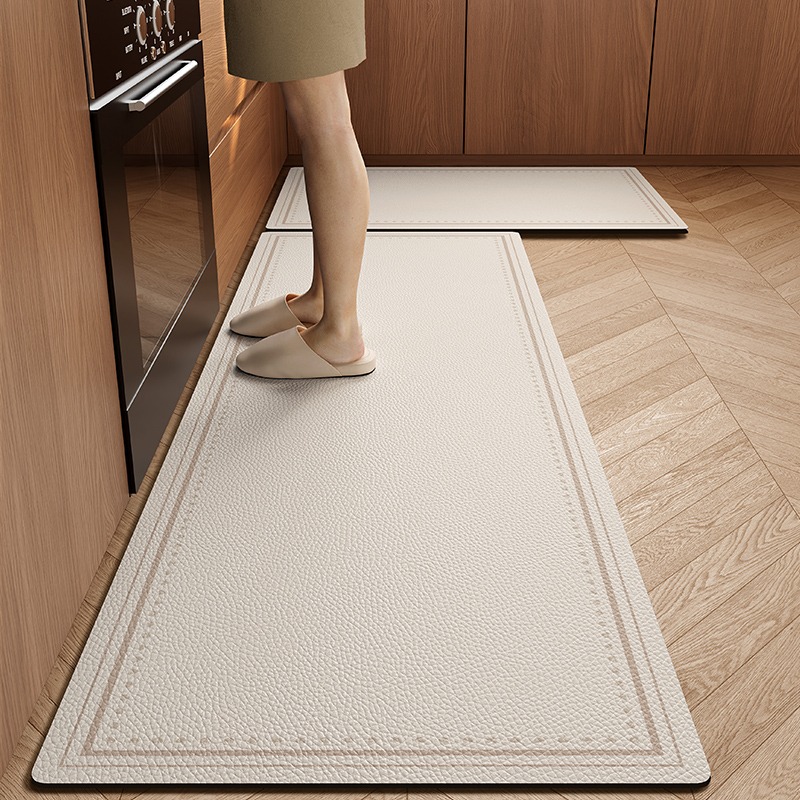 Commercial Kitchen Floor - Kitchen Mat Waterproof Non-slip Rugs Leather