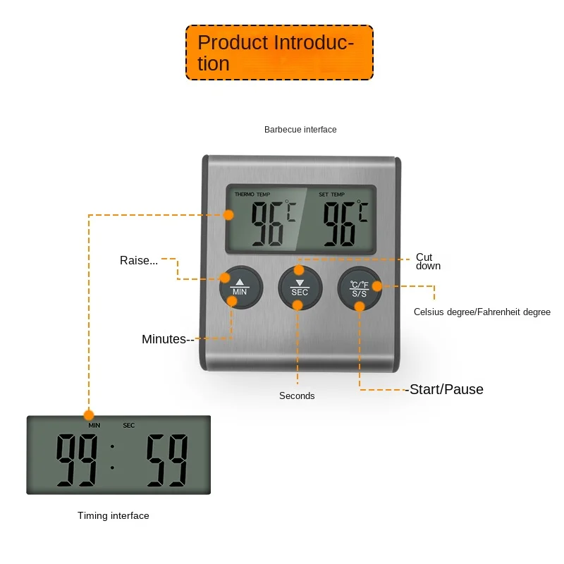 Tp700 Digital Remote Wireless  - огляд і ціна Commercial Kitchen Timer