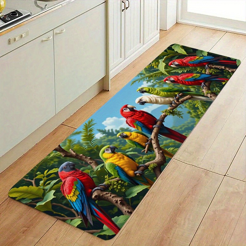 Beige White Bird Flower Branch - огляд і ціна Commercial Kitchen Floor