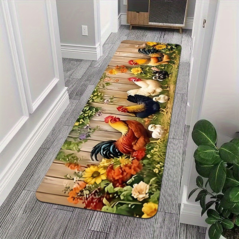 Beige White Bird Flower Branch - огляд і ціна Commercial Kitchen Floor
