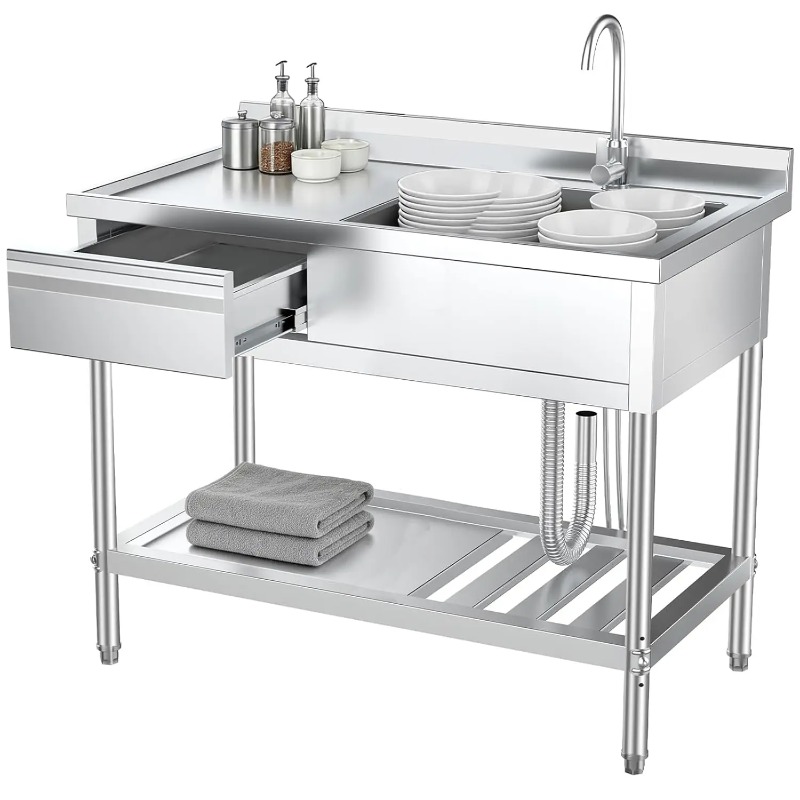Stainless Steel Utility Sink w - огляд і ціна Commercial Kitchen Plumbing