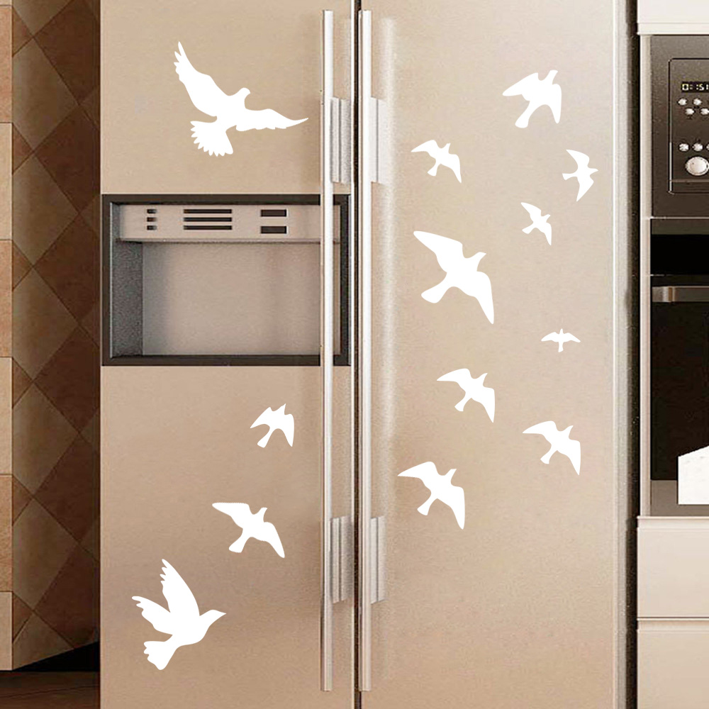 12Pcs/set Bird Wall Stickers H - огляд і ціна Commercial Kitchen Tiles