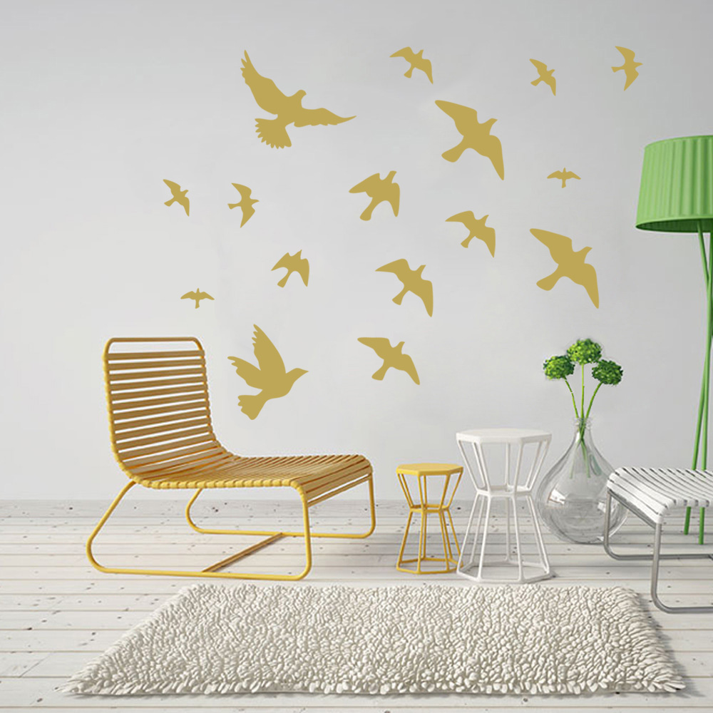 12Pcs/set Bird Wall Stickers H - огляд і ціна Commercial Kitchen Tiles