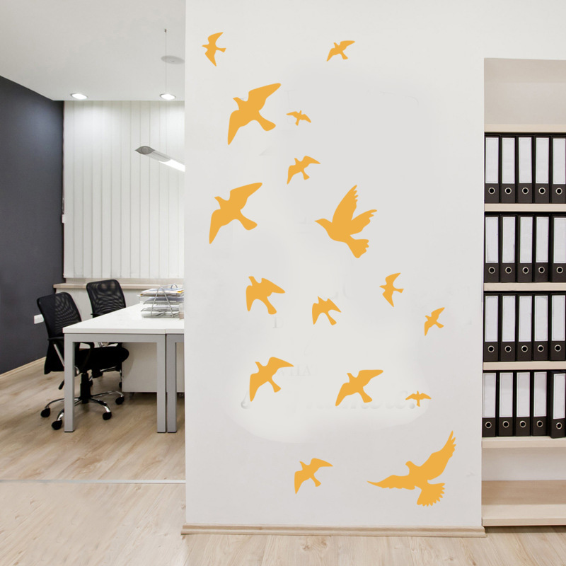 12Pcs/set Bird Wall Stickers H - огляд і ціна Commercial Kitchen Tiles