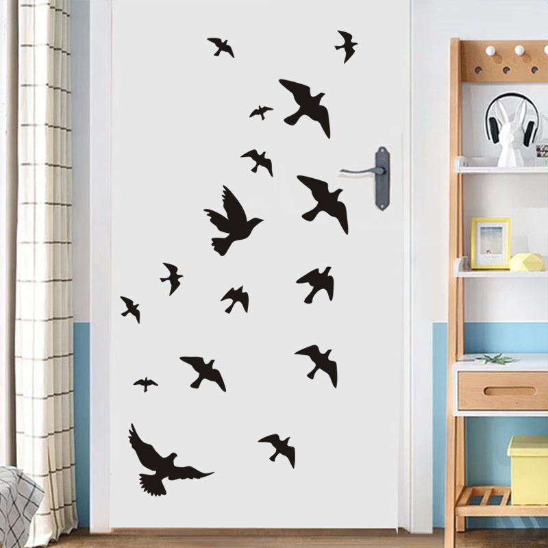 12Pcs/set Bird Wall Stickers H - огляд і ціна Commercial Kitchen Tiles