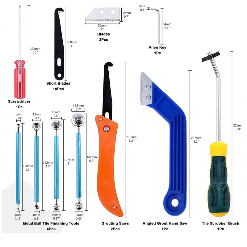 Grout Removal Tools 22 Pcs  Se - огляд і ціна Commercial Kitchen Tiles