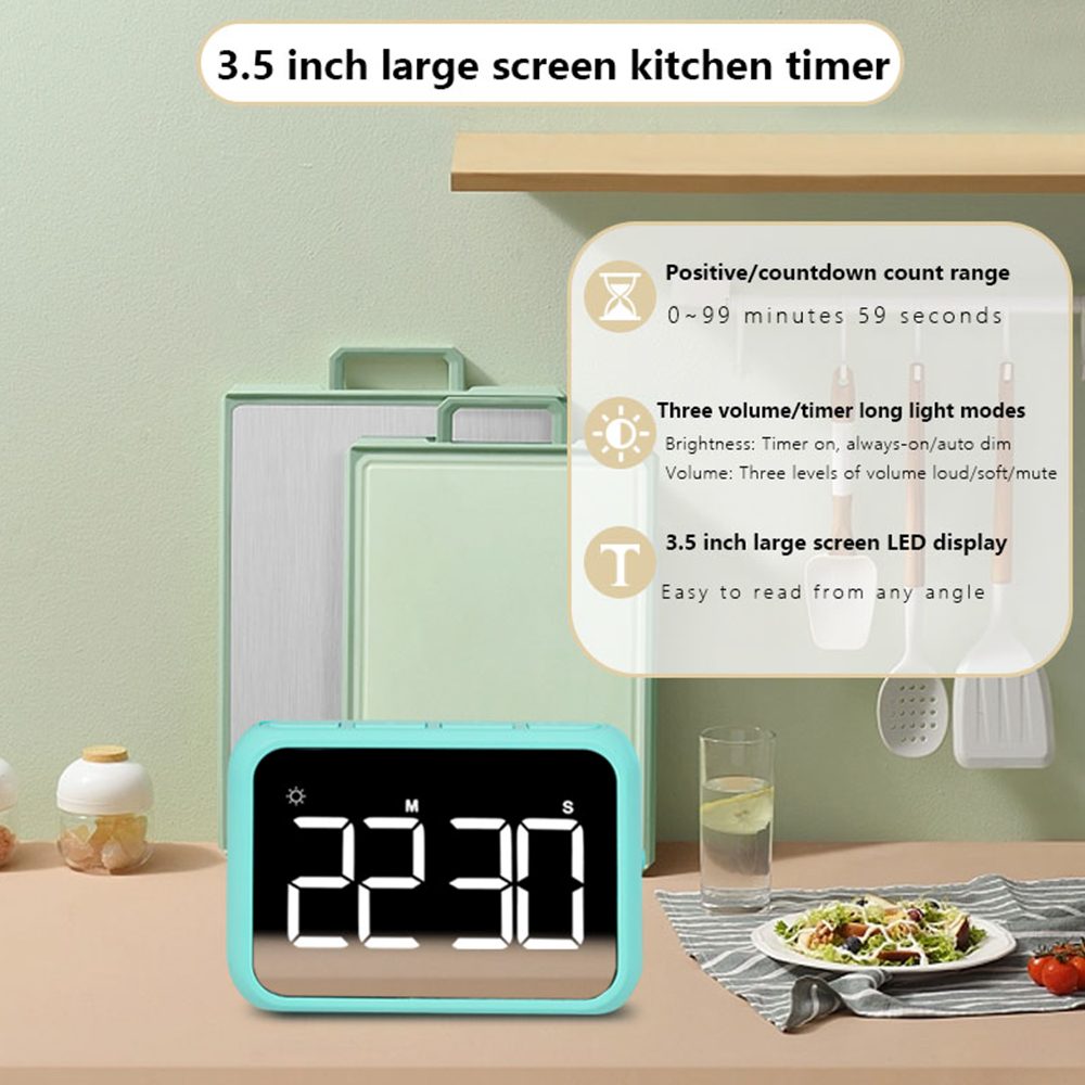 1PC Modern Minimalist LED Batt - огляд і ціна Commercial Kitchen Timer