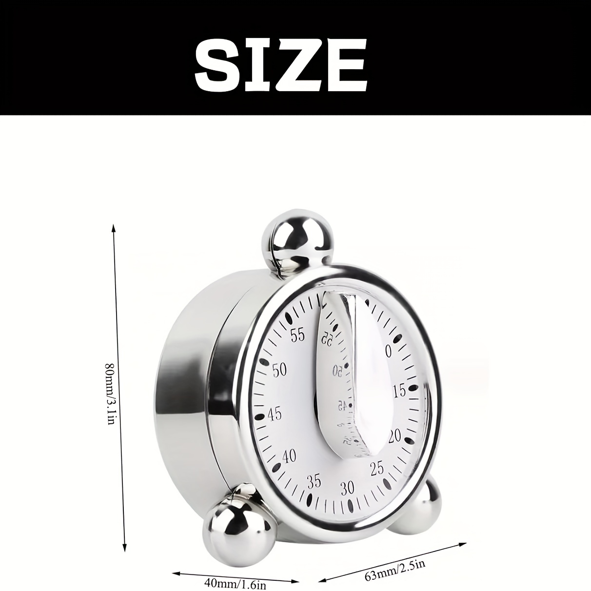 Visible Mechanical Timer, 60-M - огляд і ціна Commercial Kitchen Timer